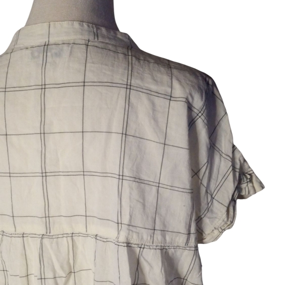 Madewell Lakeline Popover Shirts in Lakeline Jacquard Windowpane Cotton Size XS - Picture 8 of 10
